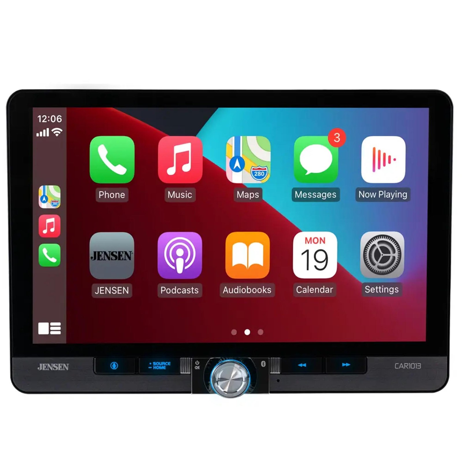 Jensen CAR1013 10″ Digital Multimedia Receiver, Apple CarPlay, Android Auto