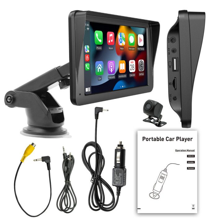 Wireless Android 13 Carplay Car Stereo Radio GPS WIFI Bluetooth Touch Screen 7″