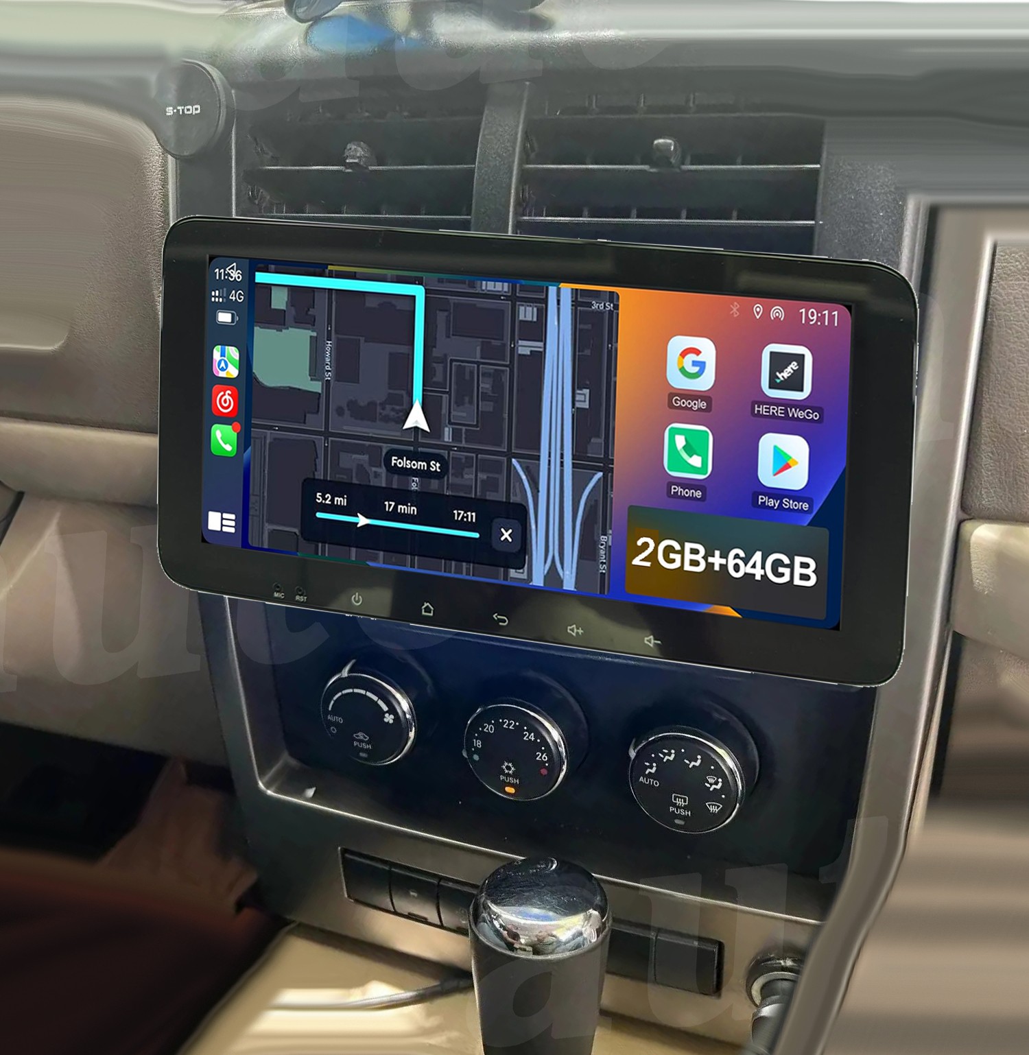 10.33″ Car Radio with CarPlay Android Auto For Jeep Liberty 2008 2009 -2012