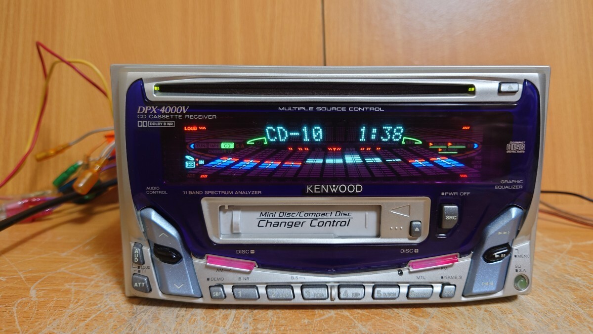 KENWOOD DPX-4000V 2DIN CD Cassette Receiver Near Mint JAPAN