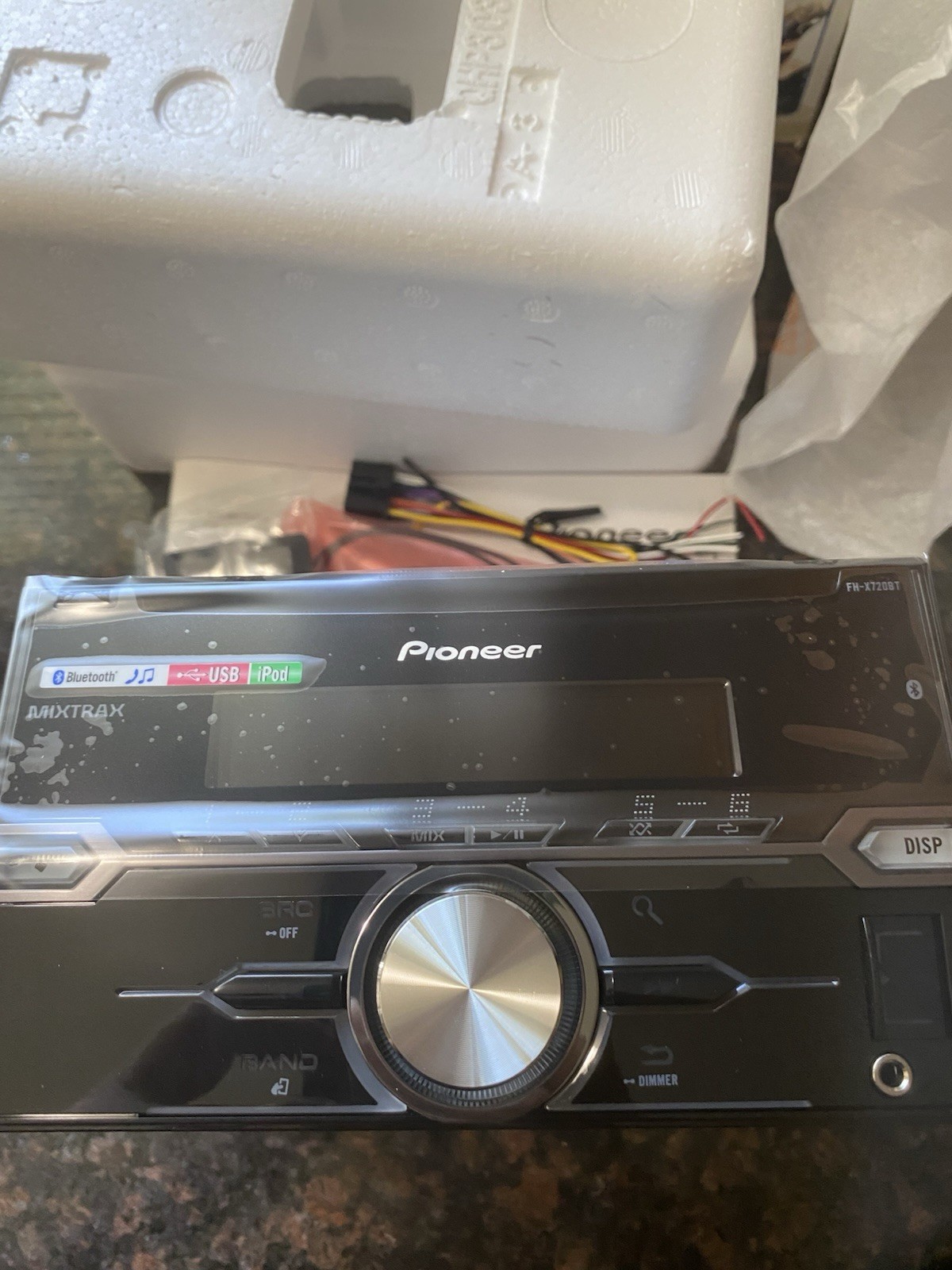 PIONEER FH-X720BT BluetoothCar Stereo Receiver USB AUXCD Remote NEW Open Box