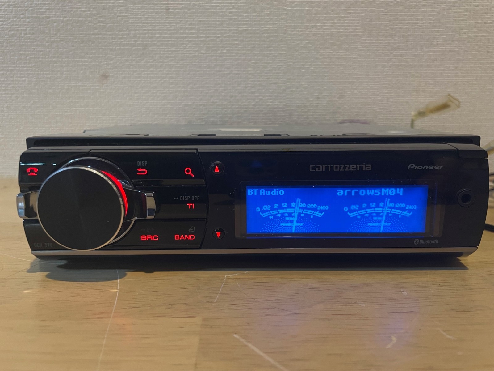 Carrozzeria Pioneer DEH-970 1DIN CD/Bluetooth/USB/AUX Car Audio Tested Working