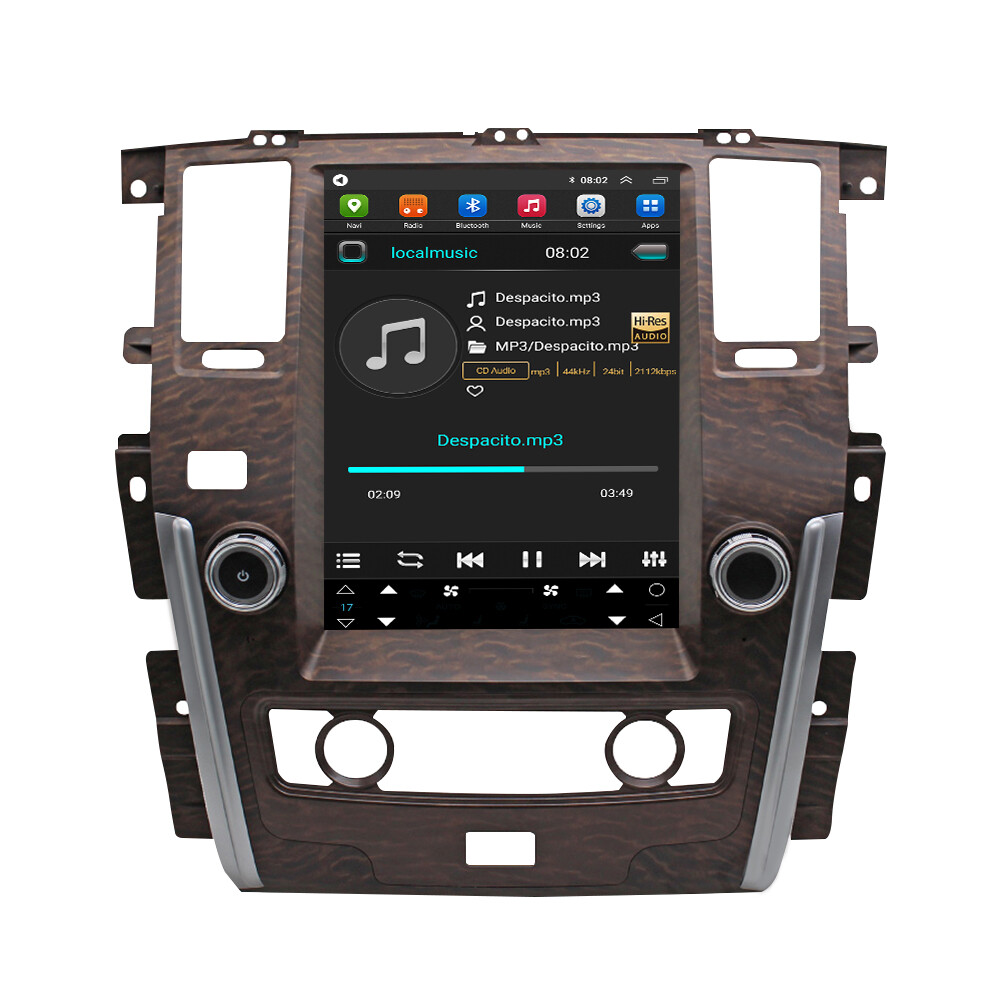 Tesla Style Android 13 For Nissan Patrol 2010-2018 Vertical Screen Car GPS 32GB