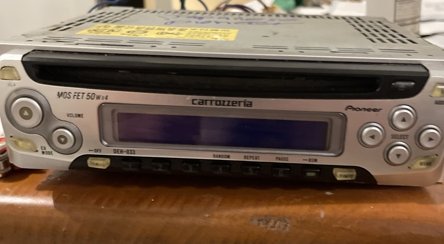 Pioneer Carrozzeria DEH-033 1DIN CD Player Confirmed Operation