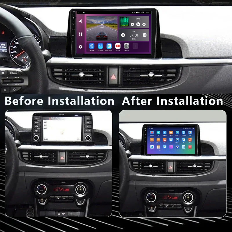 8 CORE 6+64GCar Radio for KIA Morning 3 Picanto 2016 – 2023 Android 15 Stereo