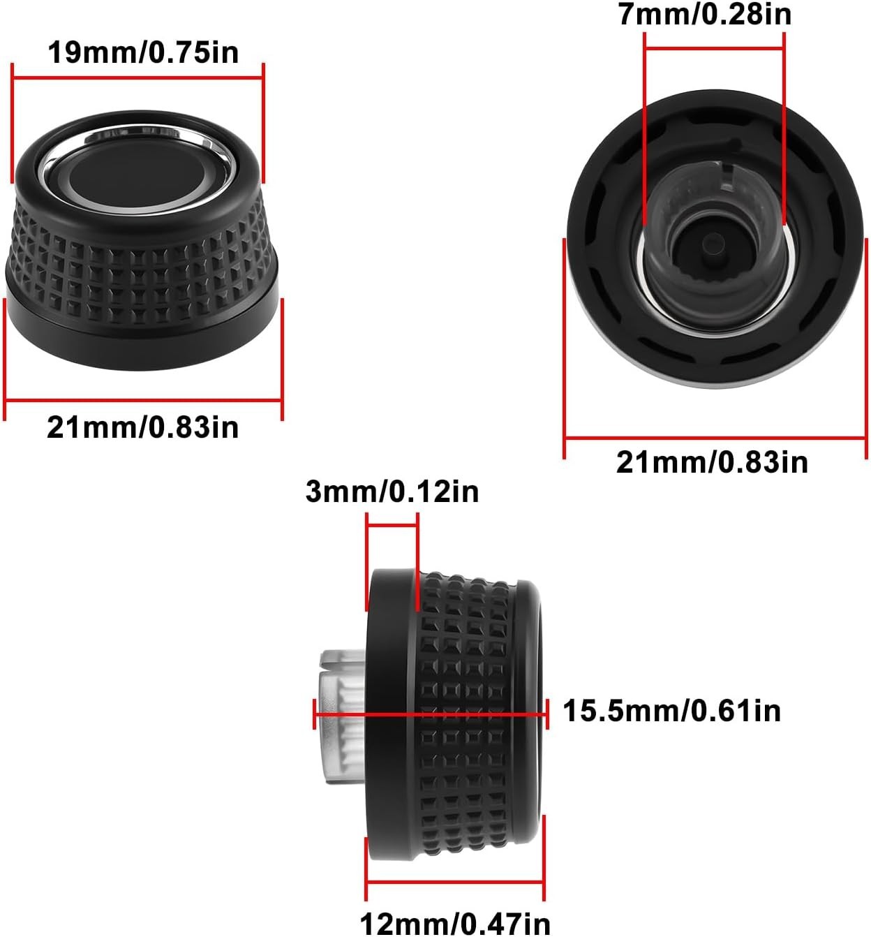 Durable Black Car Radio Knob for VW Vehicles – Seamless Installation & Comfort