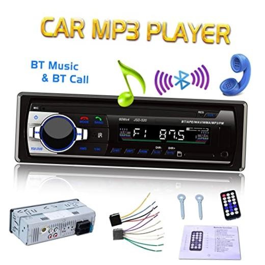 12V Car Stereo FM Radio MP3 Audio Player Built in Bluetooth Phone with USB SD