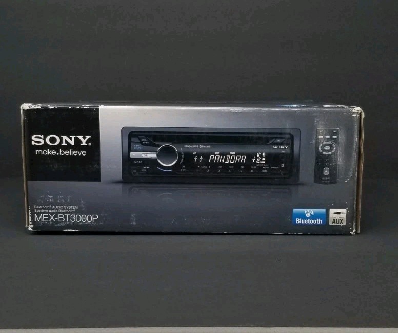 Sony MEX-BT3000P Bluetooth Audio System Car CD Player Black SiriusXM Ready NIB