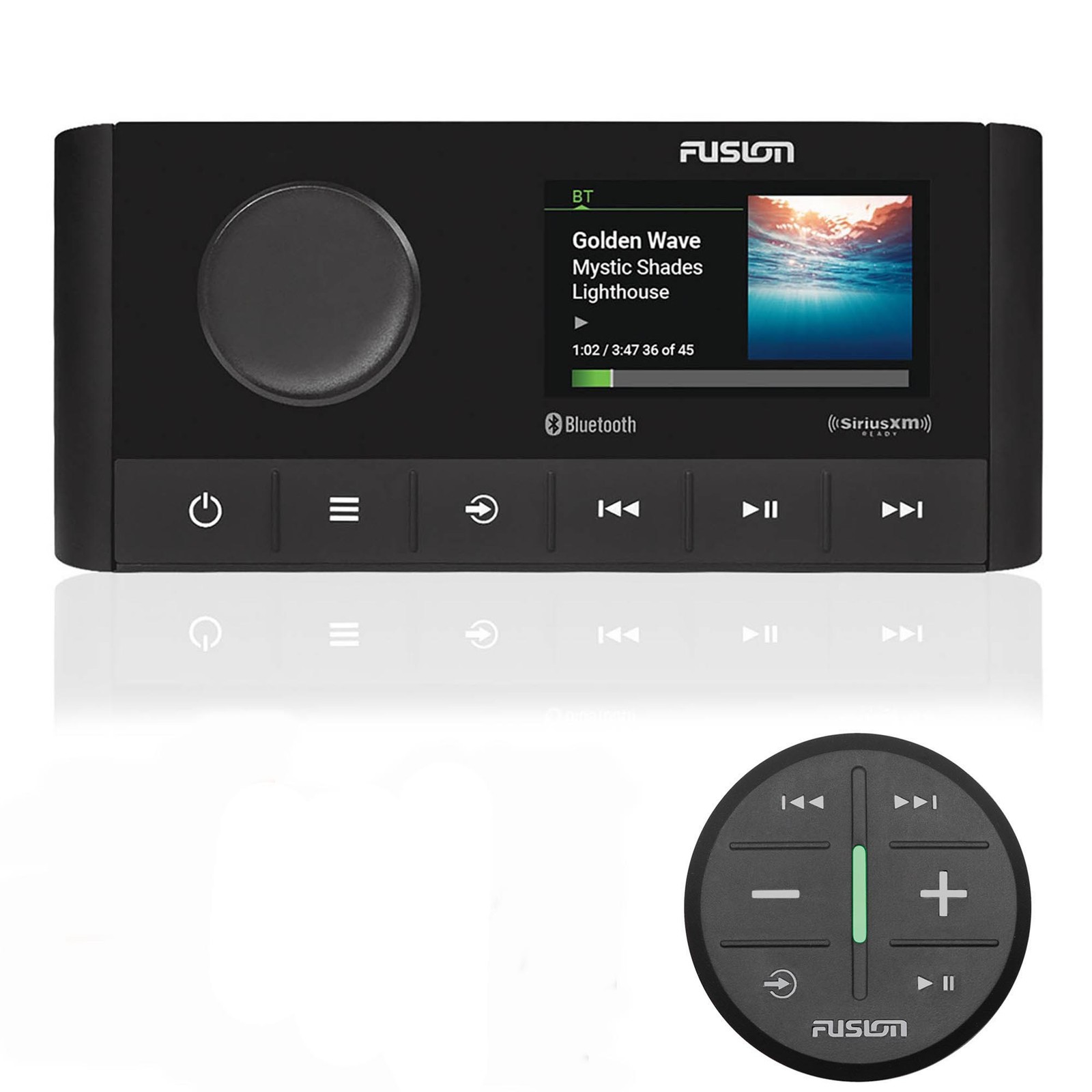 Fusion MS-RA210 Marine Entertainment System with ARX70B Black Wireless Remote