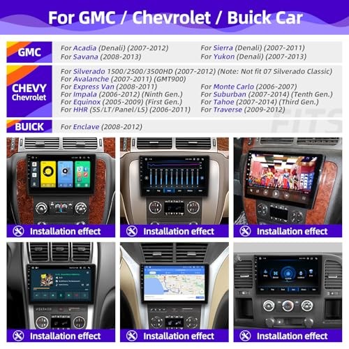 for Chevy Silverado Suburban Tahoe GMC Sierra Yukon 2007-2013 Radio Compatible