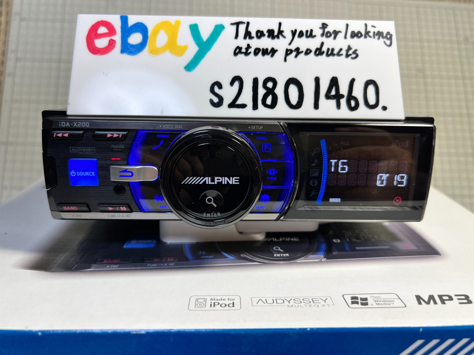 ALPINE iDA-X200 MP3/WMA/AAC USB Player Audio Head Unit Bluetooth JDM Near Mint
