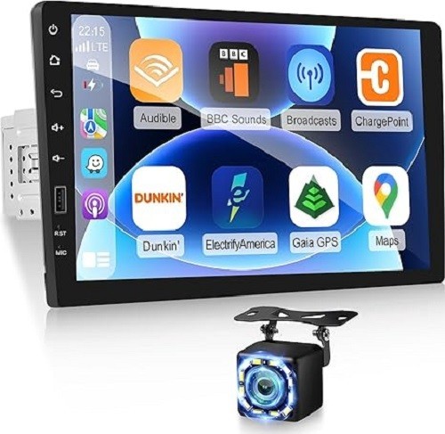 9 inch Wireless CarPlay Single Din Car Stereo 1 Din Touch Screen Car Play And…