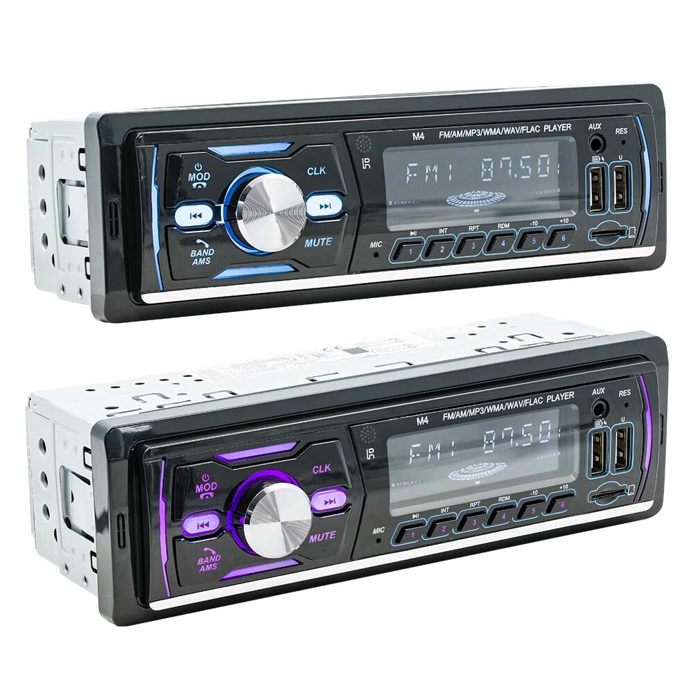 Single 1Din Bluetooth Car Stereo MP3 Player FM AM Radio Head Unit USB/AUX/TF 12V