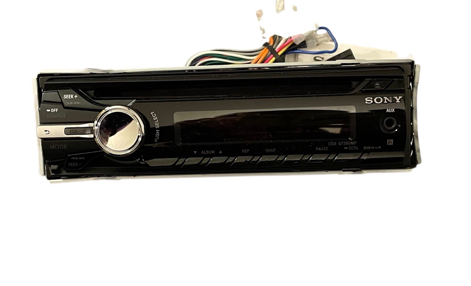 Sony CDX-GT260MP FM/AM Compact Disc Player CD MP3 In Dash Receiver Used Works