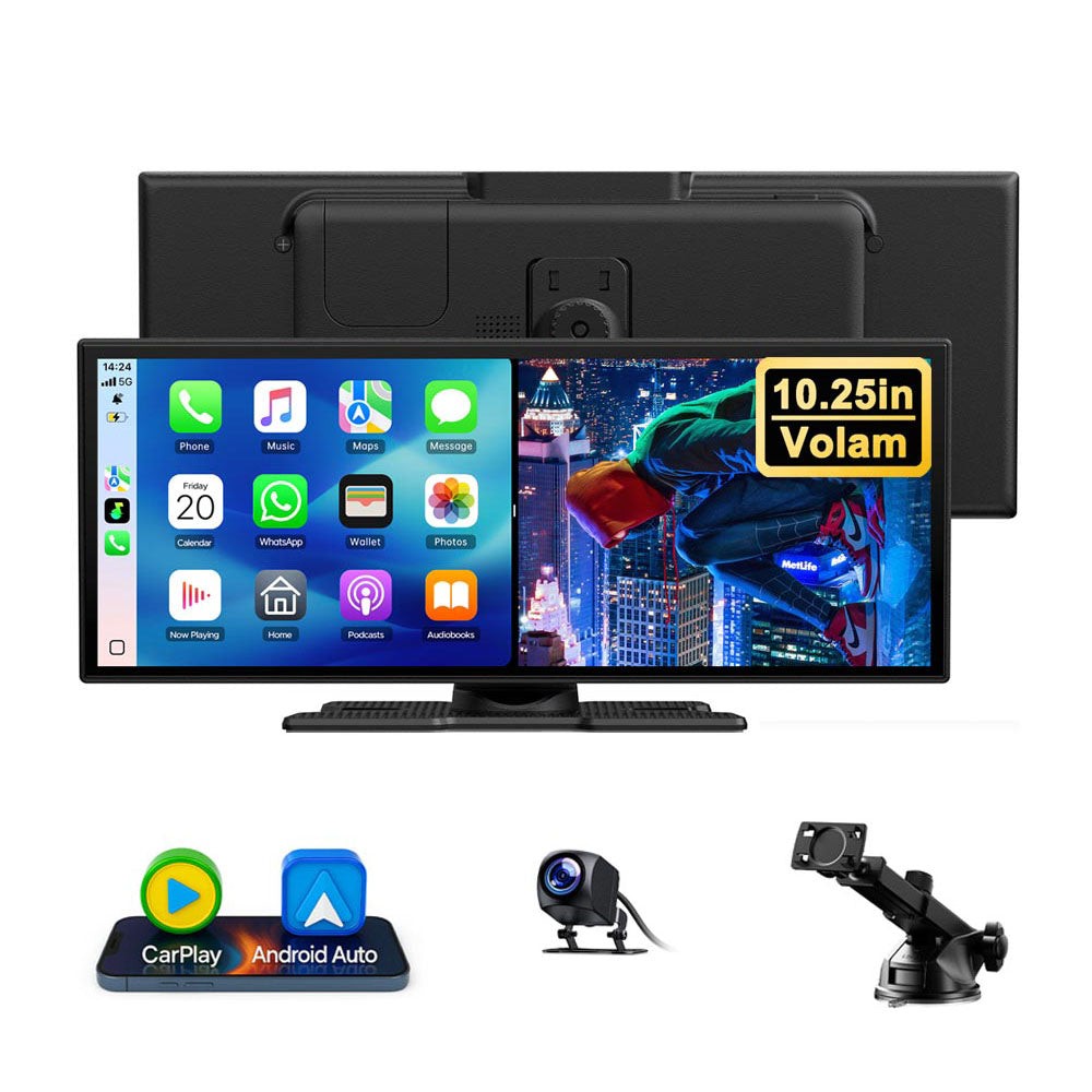 10.25″ Car Stereo Radio Wireless Apple Carplay&Android Auto with Netflix YouTube