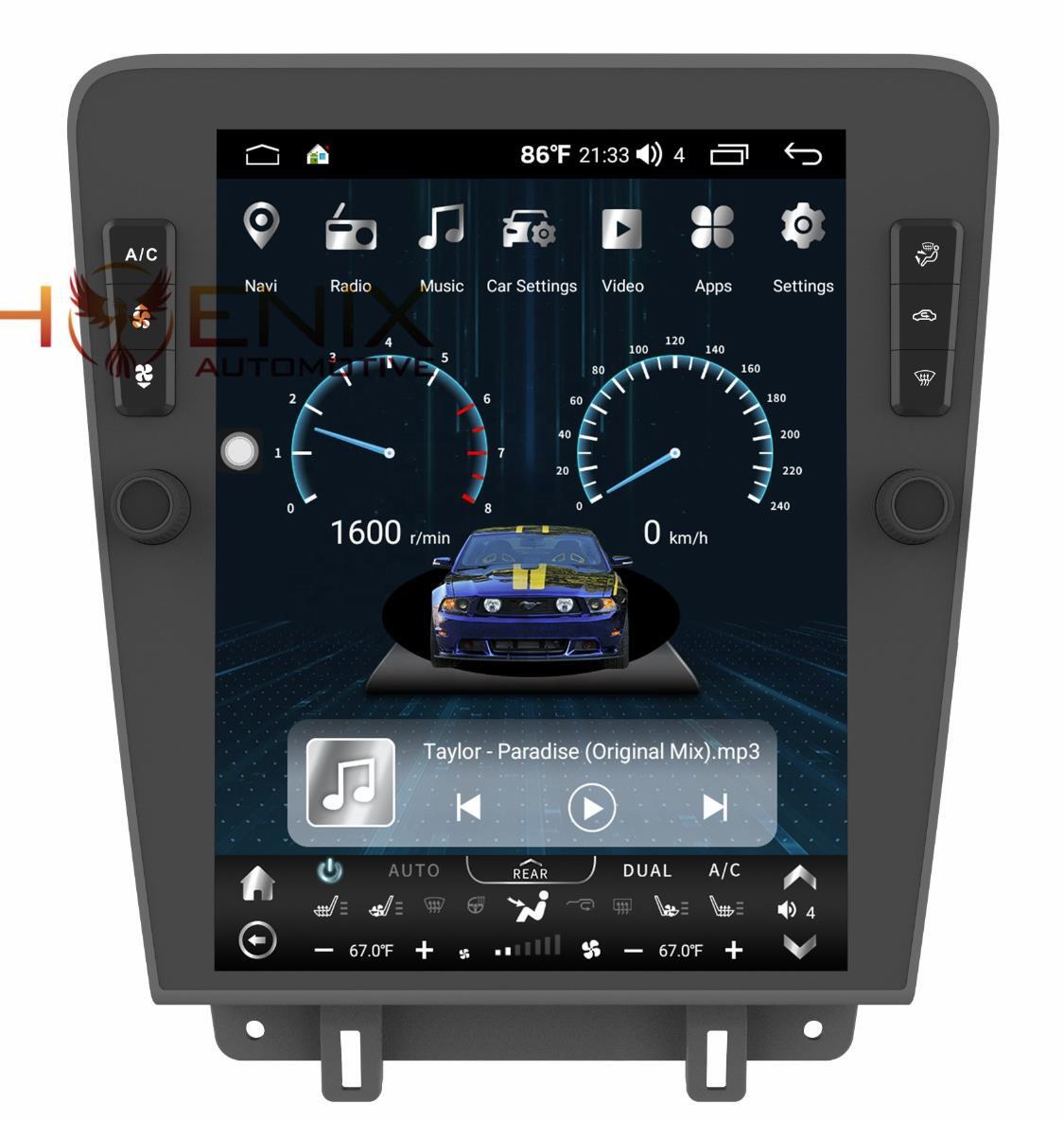 12.1″ Tesla Style For Ford Mustang 2008-2014 Stereo Car Player Gps Navigation