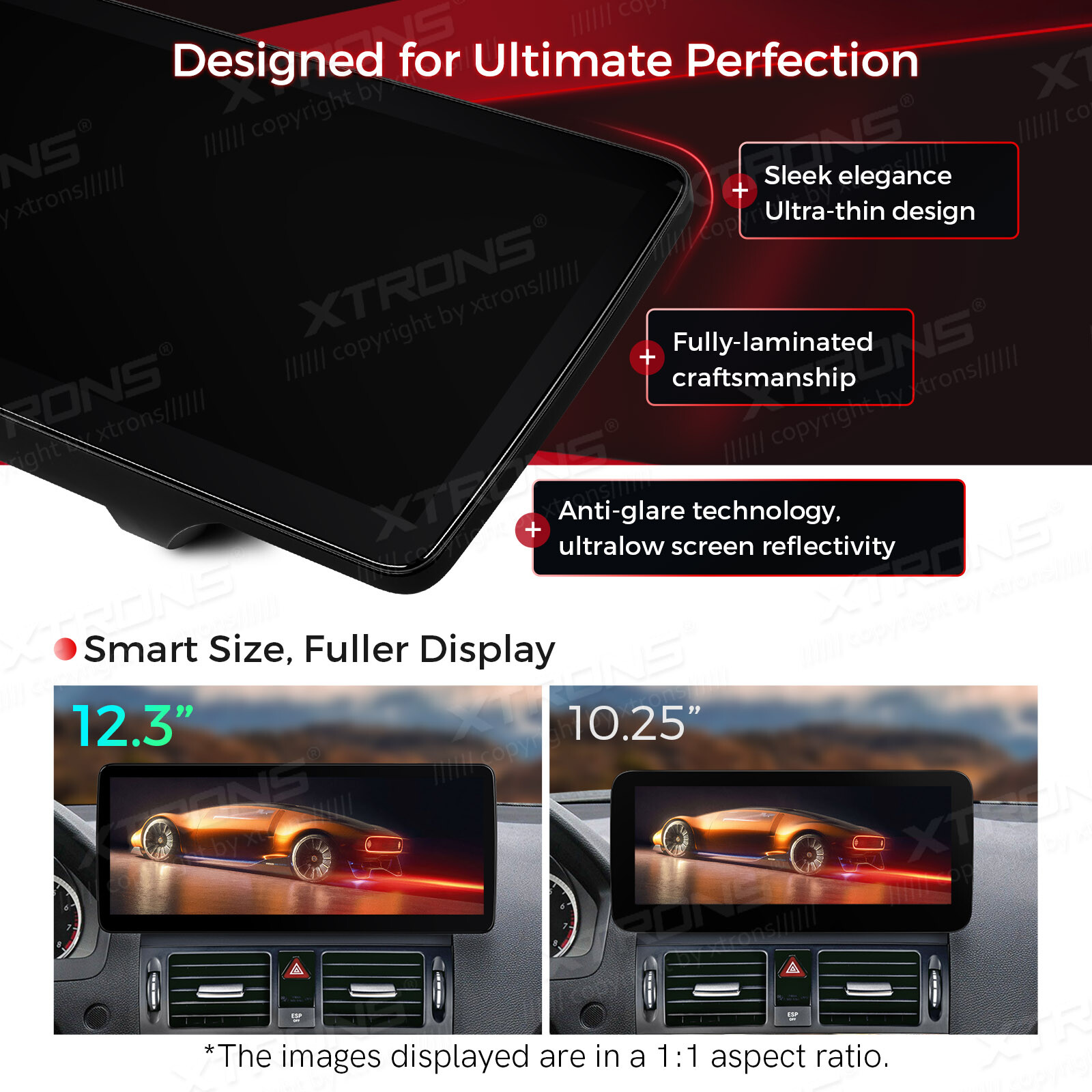 For Benz C-Class W204 07-10 Android 13 8-Core 64GB Car Stereo GPS Navi DSP 12.3″