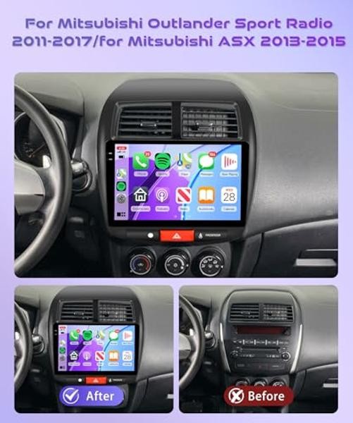 4Core 4G+64G Android 15 Car Radio for Mitsubishi 4Core 4G+64G Wireless Carplay