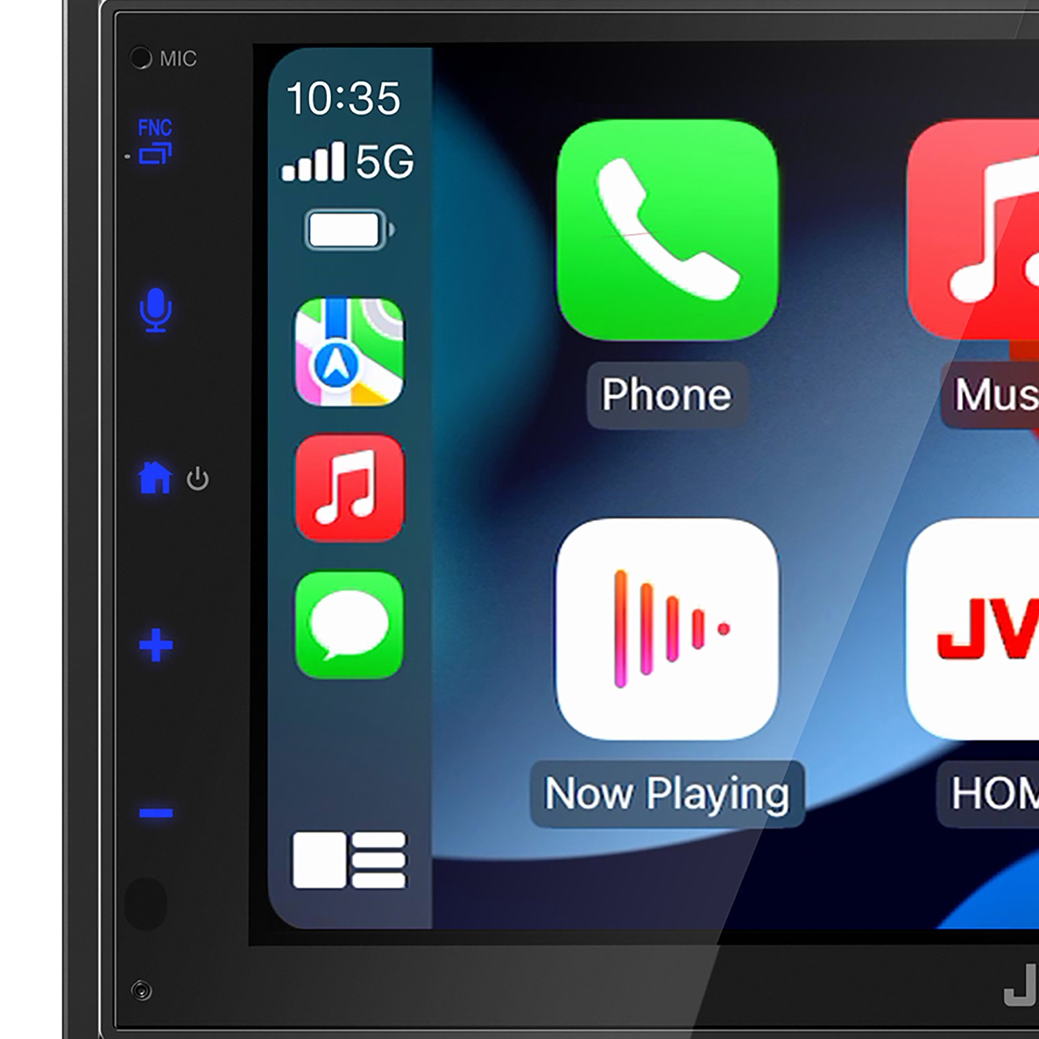 KW-M590BT 6.8-In. Car In-Dash Unit, Double-DIN/Single-DIN Short Chassis…