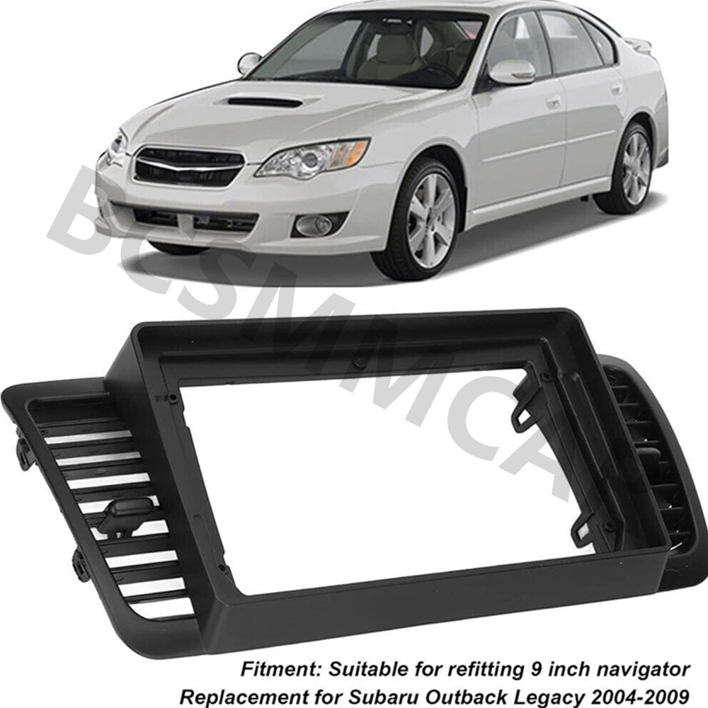 Car Stereo Radio Fascia Panel Trim Frame Fit For Subaru Outback Legacy 2004-2009