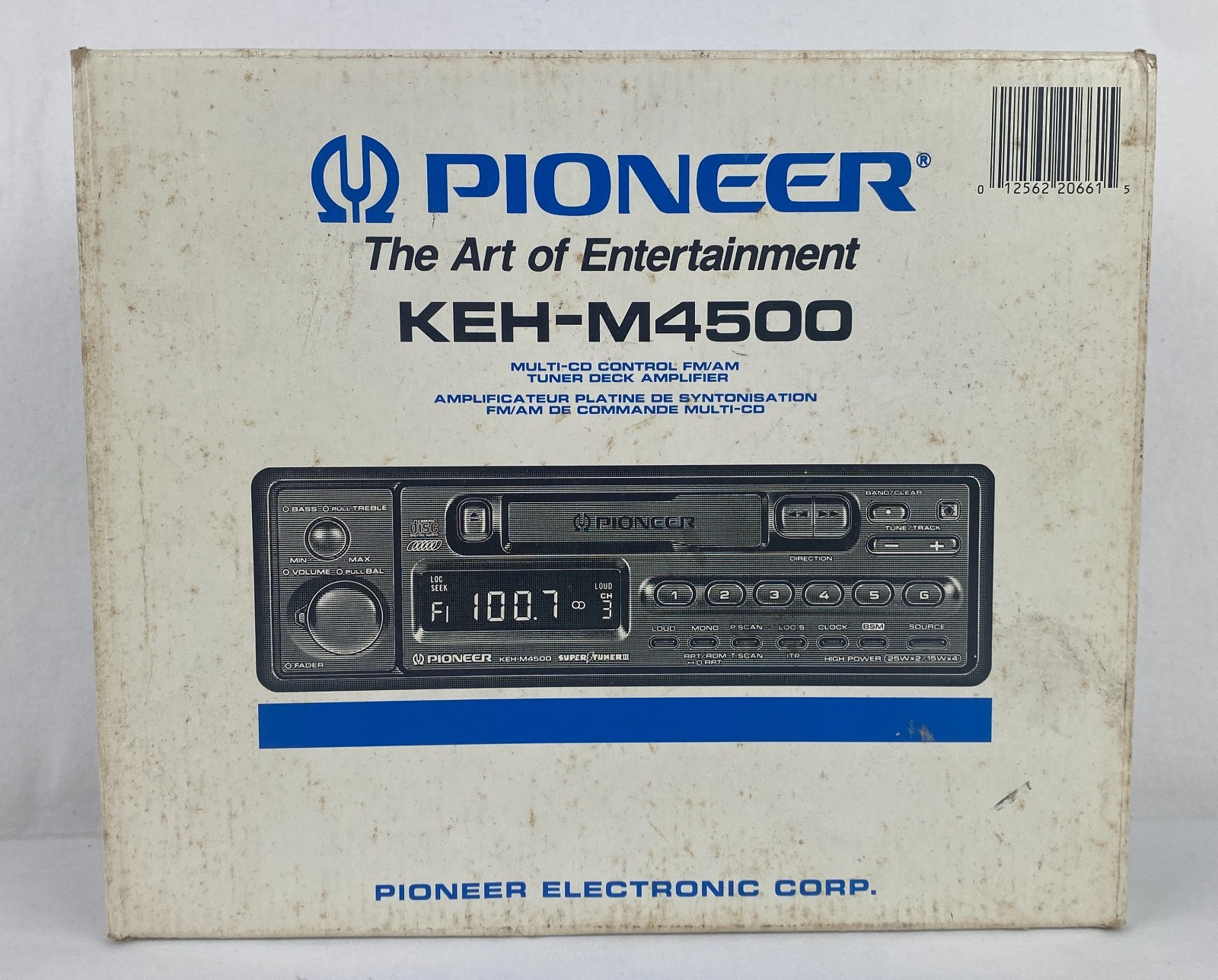 Pioneer KEH-M4500 Cassette Car Stereo w/ Detachable Faceplate Box Manual B50