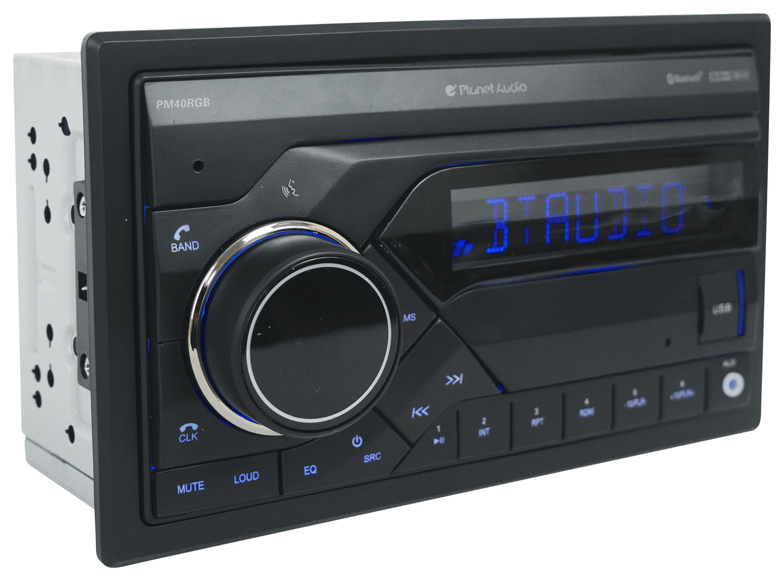 Planet Audio PM40RGB 2-Din Digital Media Car Stereo Receiver w/Bluetooth/USB/AUX