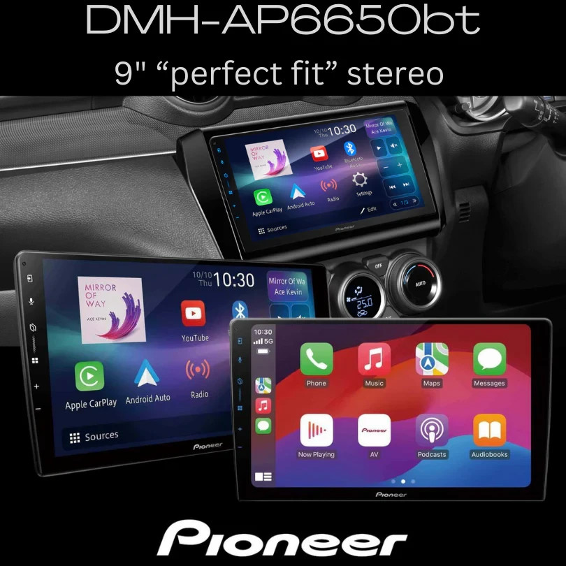 Pioneer DMH-AP6650BT 9″ Wireless Android Auto Apple Car Play Worldwide shipping