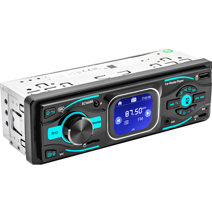 Car MP3 Player Single Din Head Unit FM RCA USB SD AUX HD Screen W/Remote Control
