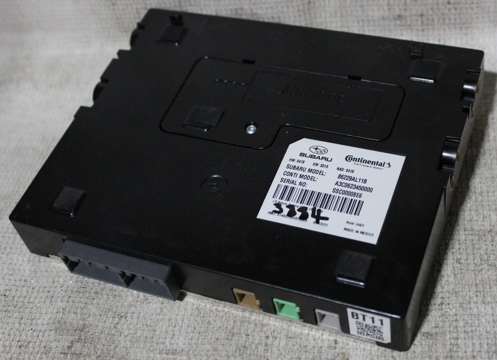 Subaru Legacy 2018 2019 Factory Telematics Bluetooth Control Module 86229AL11B