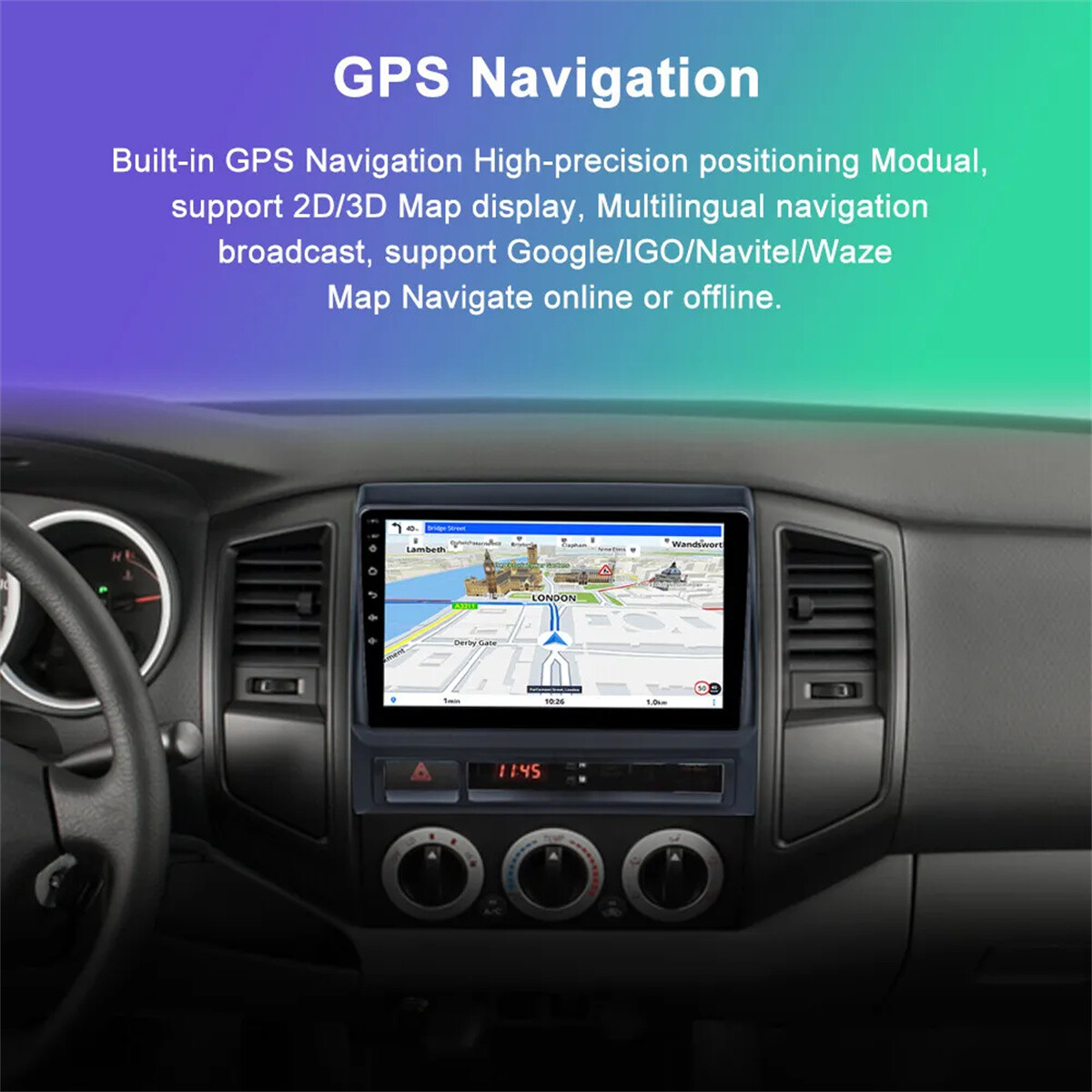 JBL For TOYOTA TACOMA 2005-2013 9″inch CarPlay Android Car Stereo Radio WiFi GPS