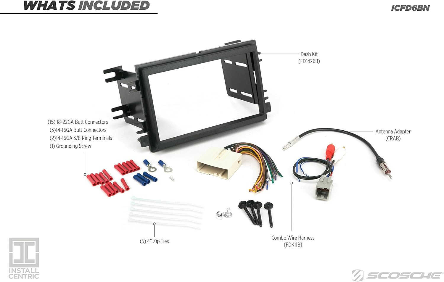 Ford/Lincoln/Mercury Dash Kit DBL DIN Bundle