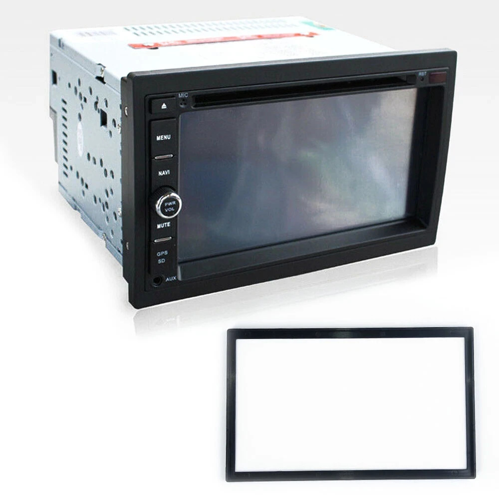 2Din Car Interior Radio Stereo Audio Dashboard Panel Frame Trim Cover Replace