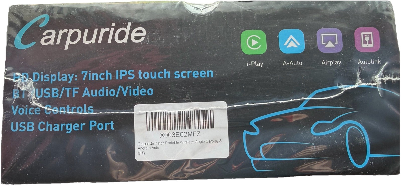 Carpuride 7-Inch HD IPS Touch Screen Bluetooth Voice Control