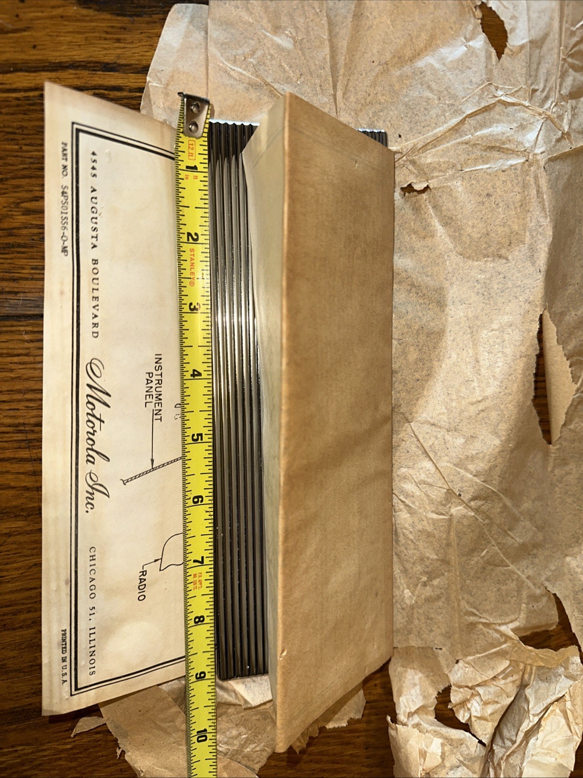 Trim Bezel Car Motorola Radio OEM NOS