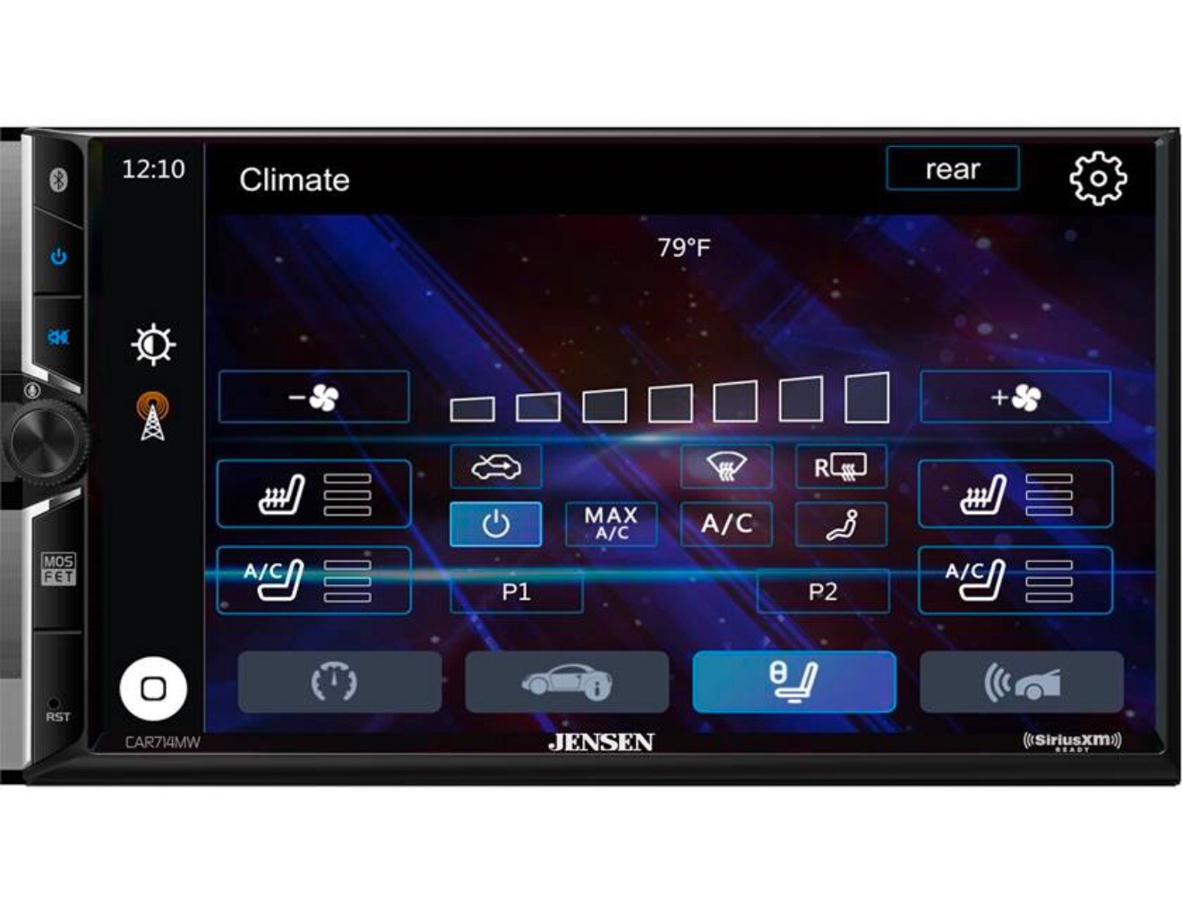 Jensen CAR714MW 7″ 2-DIN Multimedia Receiver W/ Bluetooth, CarPlay/Android Auto