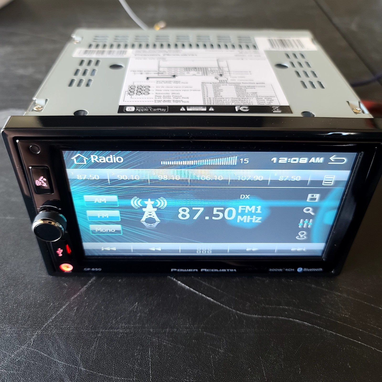 POWER ACOUSTIK CP-650 Double DIN For Parts