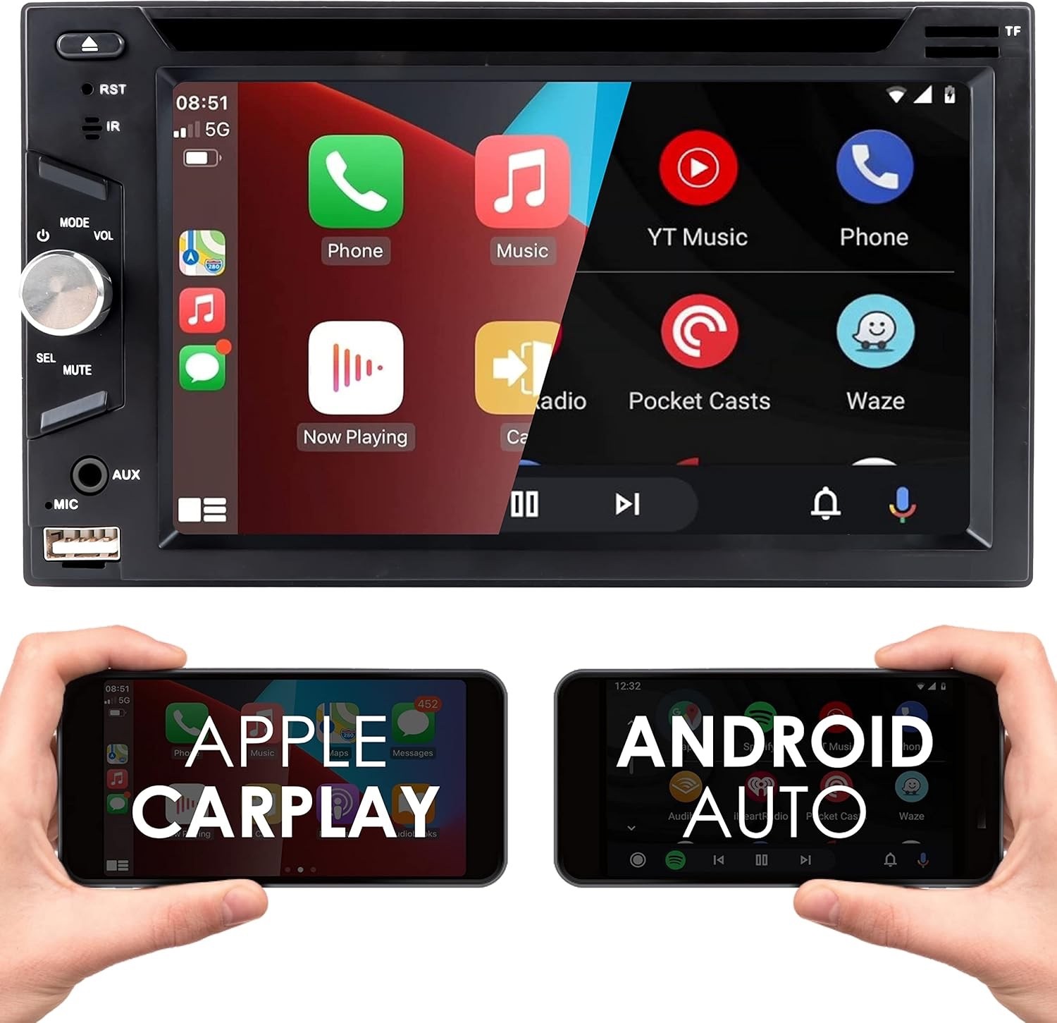BLAUPUNKT 6.2″ TOUCHSCREEN DVD RECEIVER BLUETOOTH MEMPHIS 440BT + 95BK REAR CAM