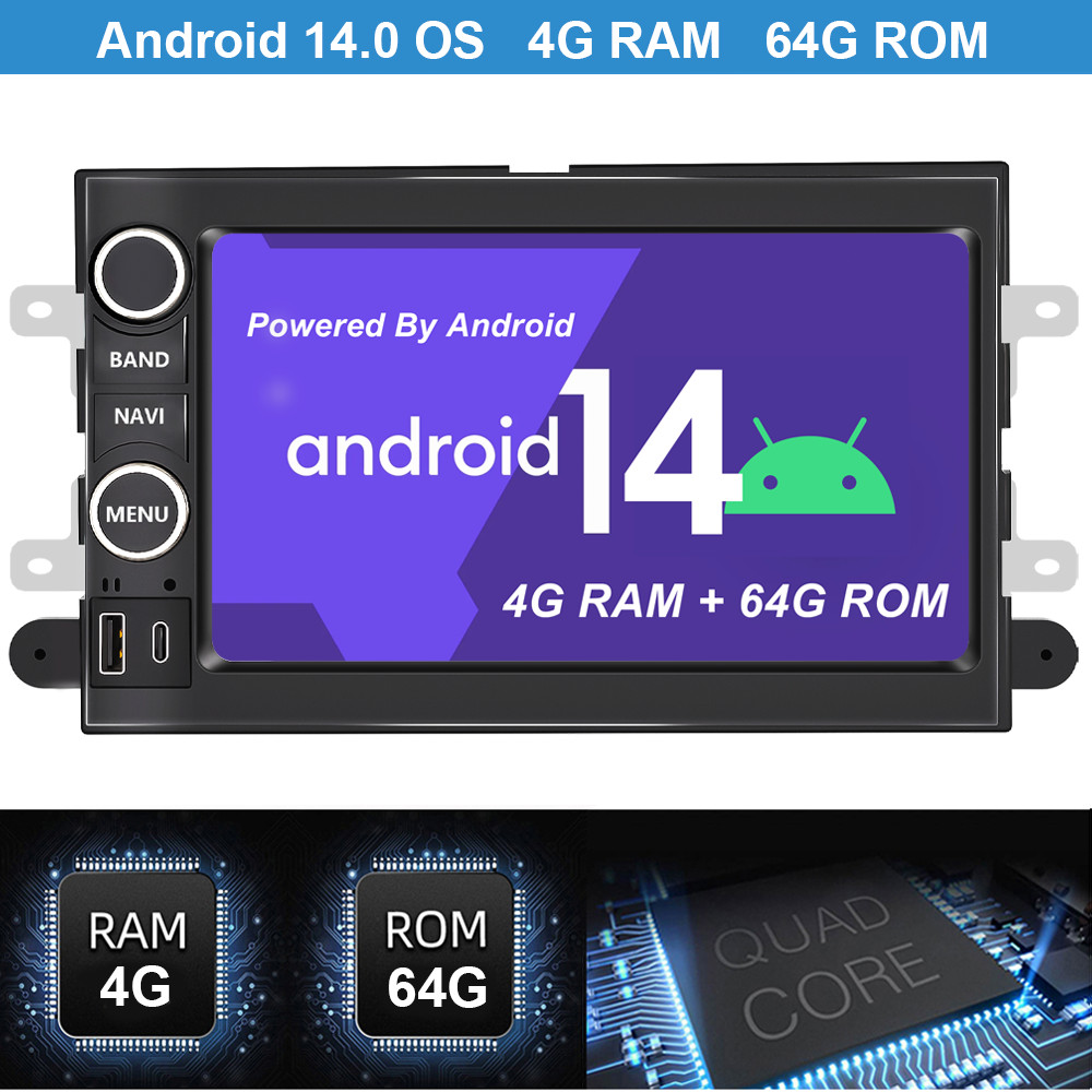 10.1″ Rotatable Screen Car Radio Stereo Carplay For 2006-2010 Ford Edge Explorer