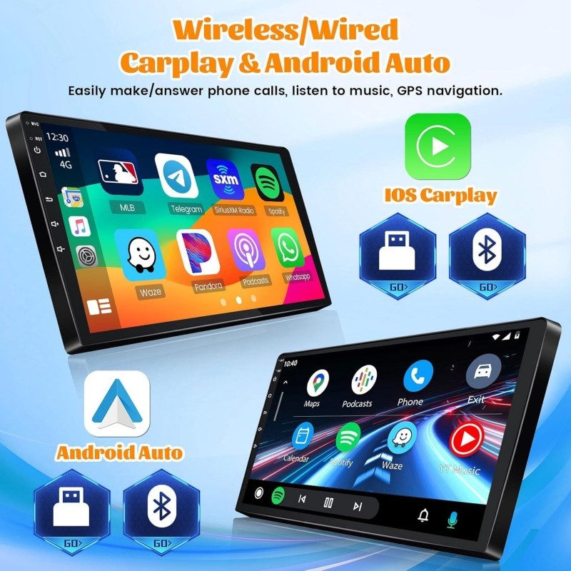 Android 13 Stereo Radio GPS + Backup Camera For Chevrolet Camaro 2008-15 Carplay