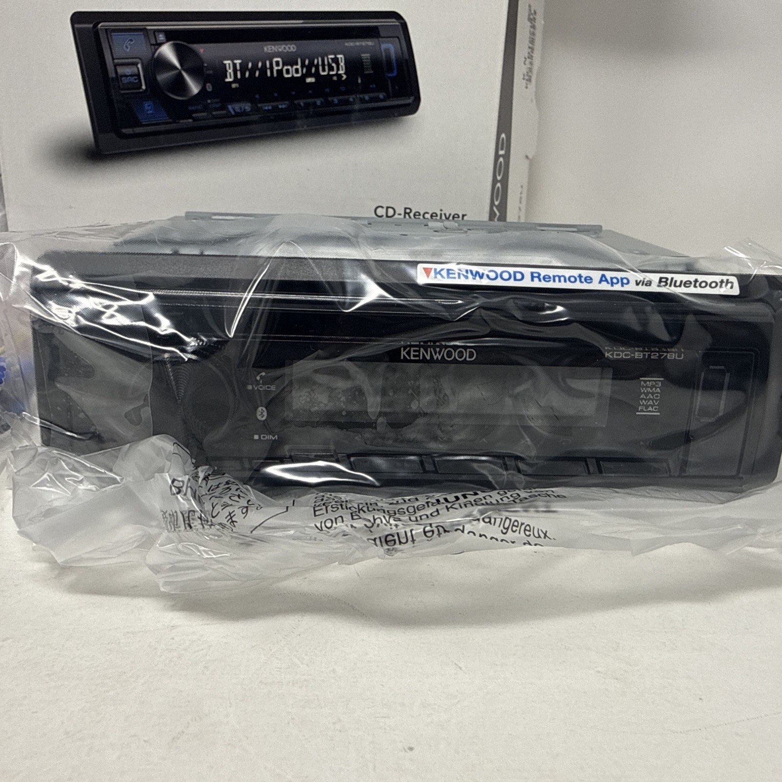 Kenwood CD Receiver with Bluetooth (KDC-BT278U)