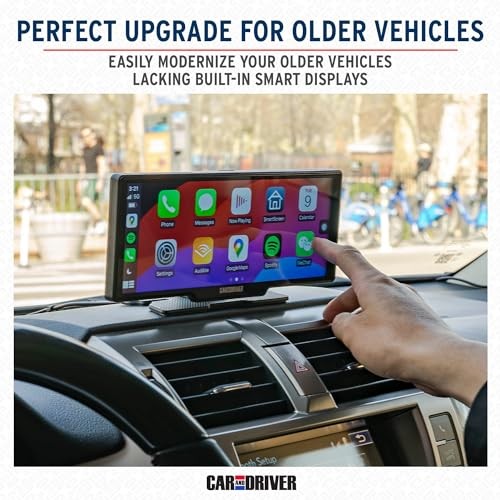 IntelliDash Pro X10, 10″ Wireless Apple CarPlay & Android Auto Display,