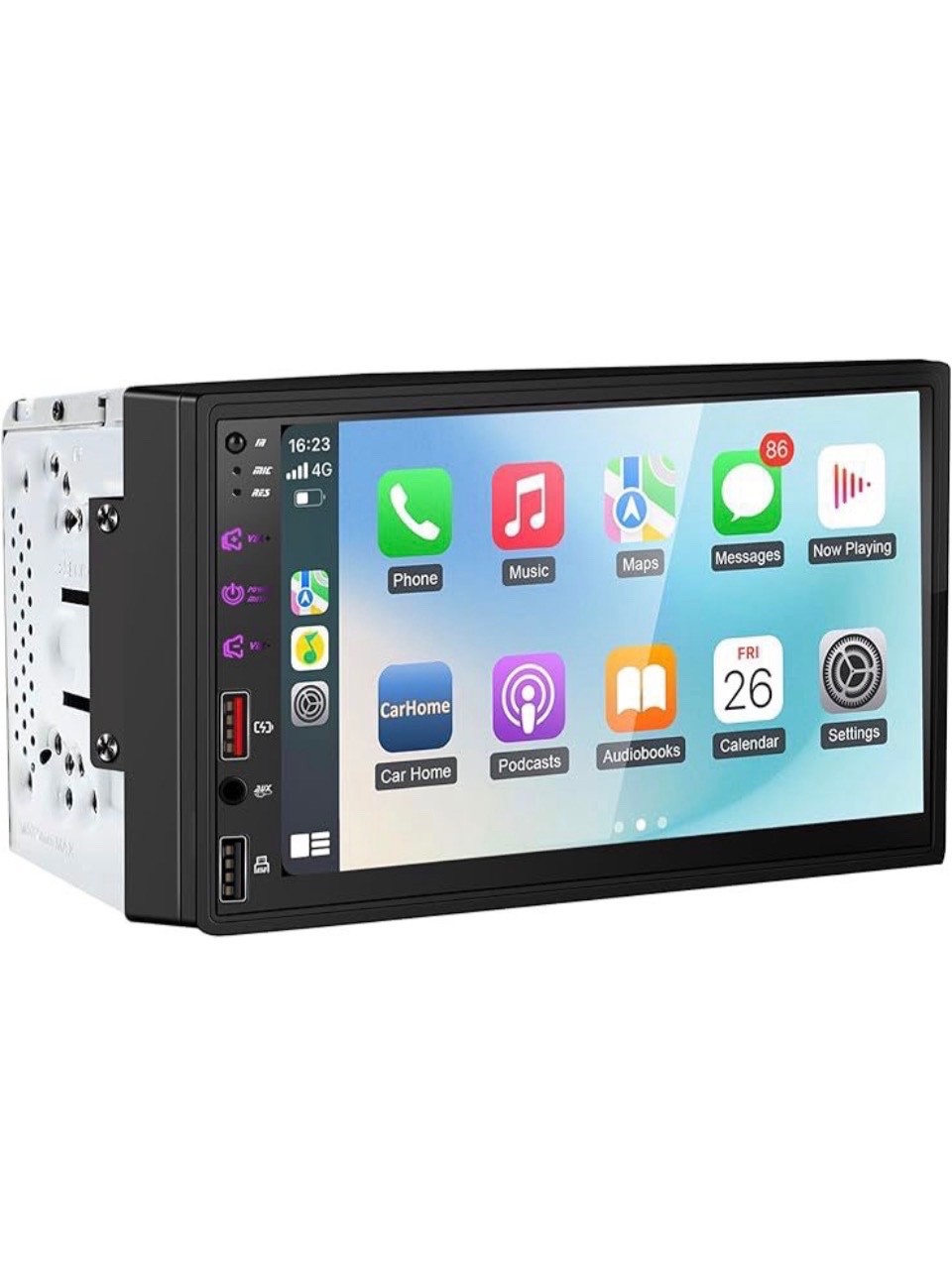 Double 2 Din 7″ Apple Carplay Android Auto Car Stereo Radio Bluetooth Type-C USB