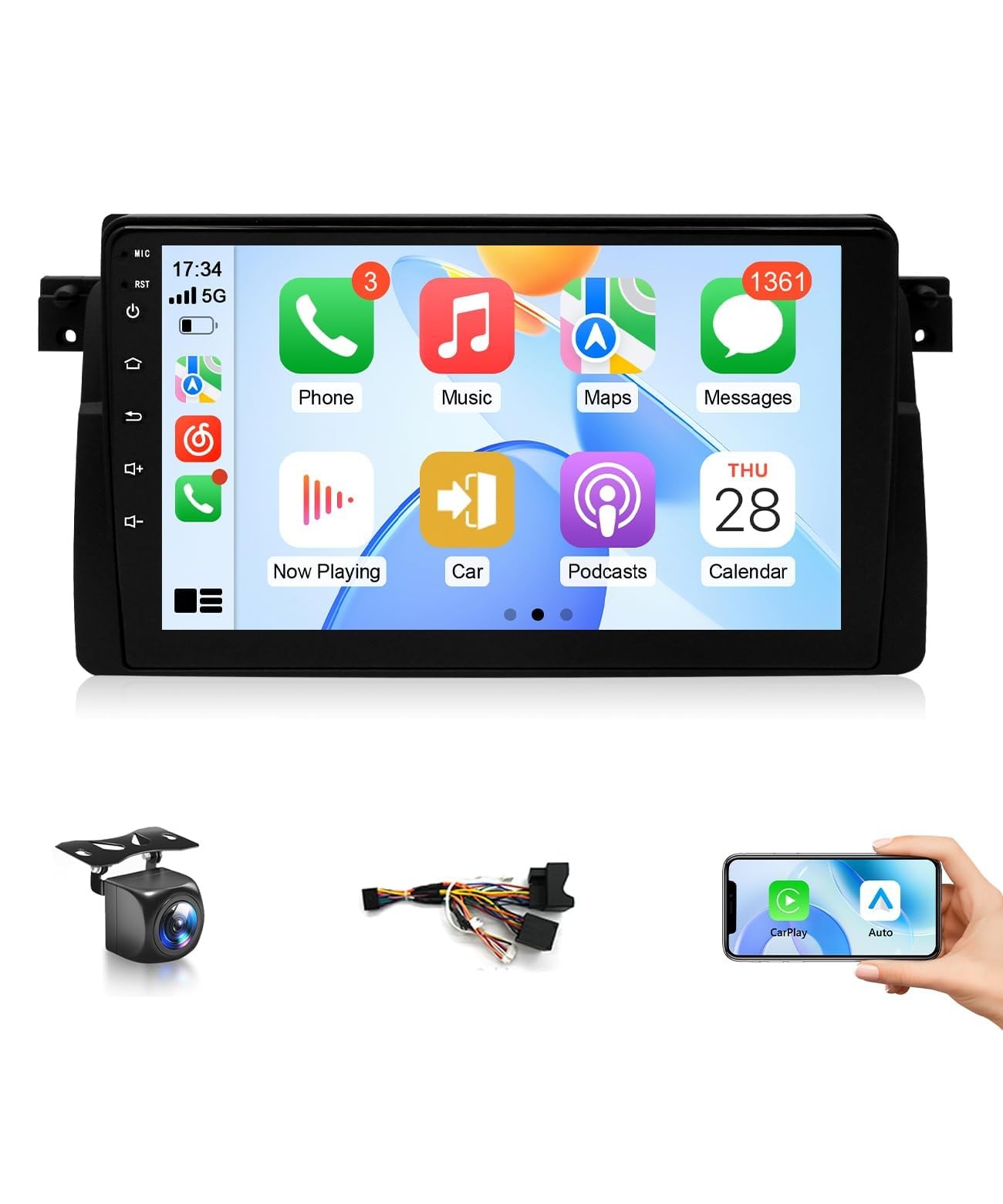 Car Stereo for BMW 3 Series 325i 330i 318i 328i E46 1998-2006 M3 Radio with W…