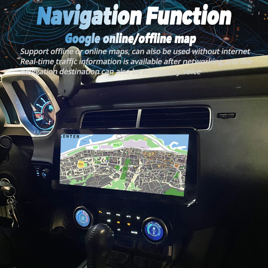 12.3”HD Car Radio GPS Navigation Android 6+128GB For Chevrolet Camaro 2010-2015