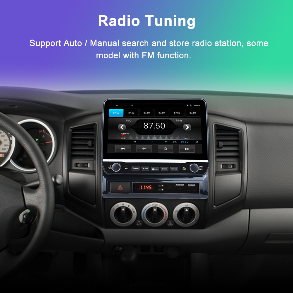 10.1” Car Radio Stereo For Toyota Tacoma 2005-2013 Android 13 GPS WIFI Carplay