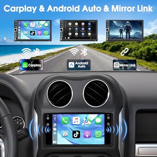 Android 15 Car Stereo for [4+64G] with Mirror Link