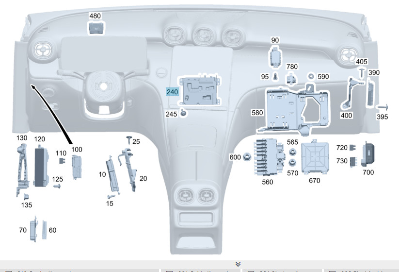 MERCEDES-BENZ RADIO HEAD UNIT W206 W254 W295 2979002920