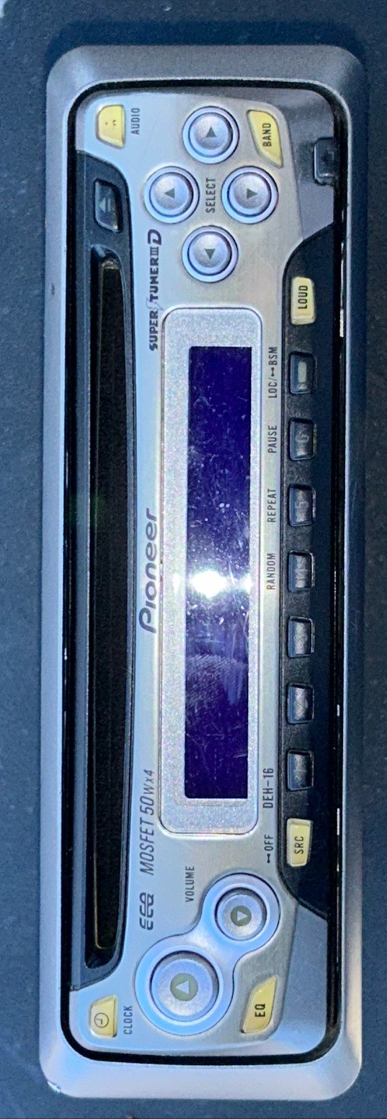 Vintage Pioneer MOSFET Am/Fm CD Player Remote Detachable Face Model DEH-16 DEH16