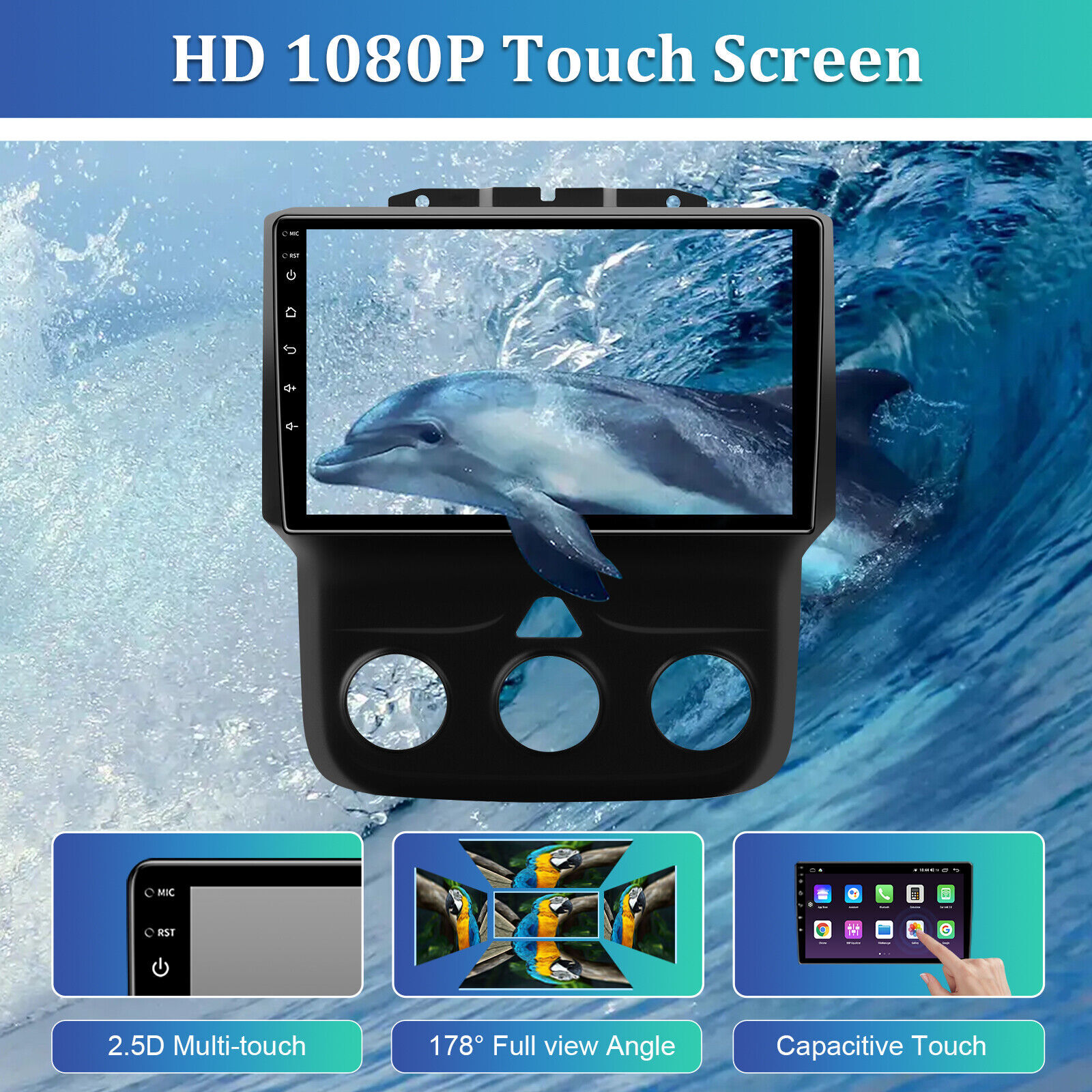 8Core +32G For 2013-2018 RAM 1500 Classic Truck CarPlay Android Radio Stereo GPS
