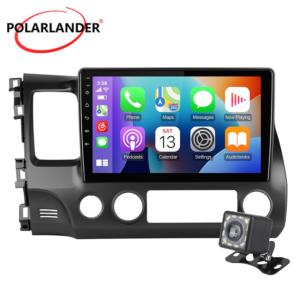 Honda Civic 2006-2011 Wireless CarPlay 10.1 Inch IPS Touchscreen Android Auto
